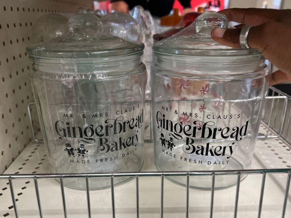 Gingerbread Bakery Glass Cookie Jar at Target