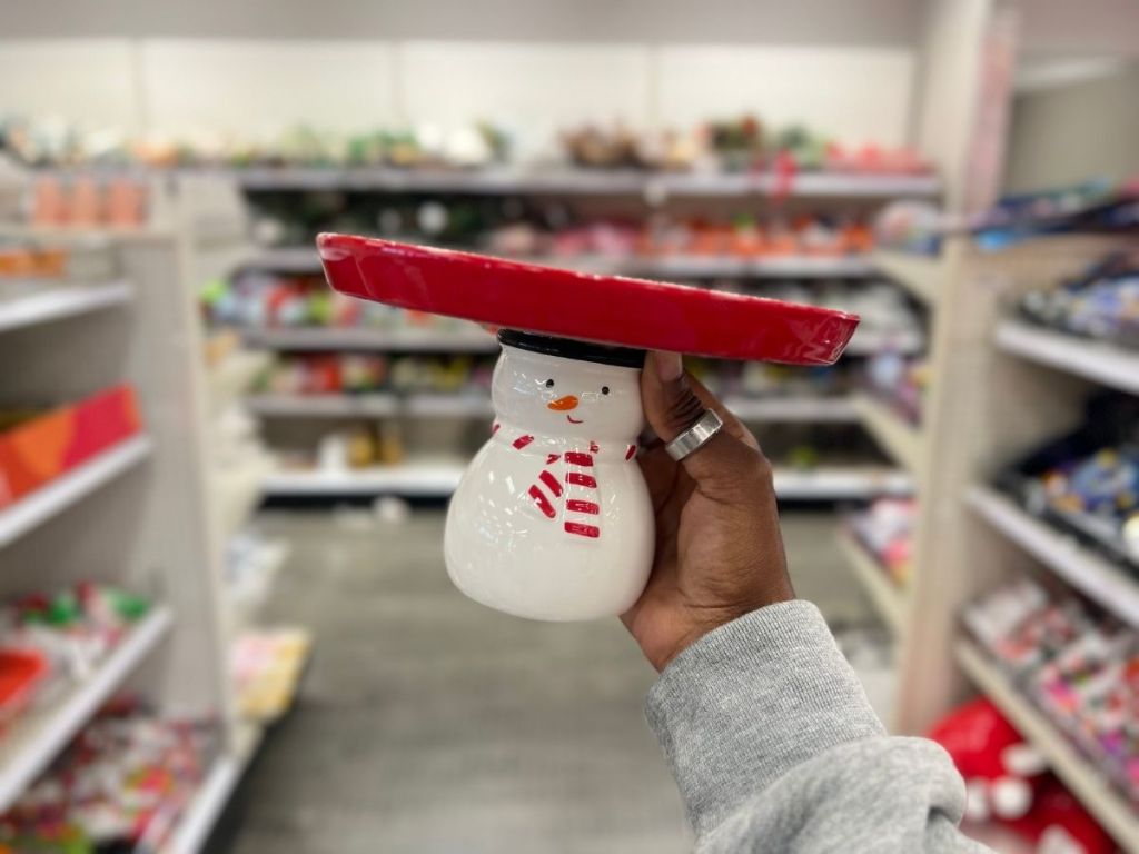 Snowman Cake Stand at Target
