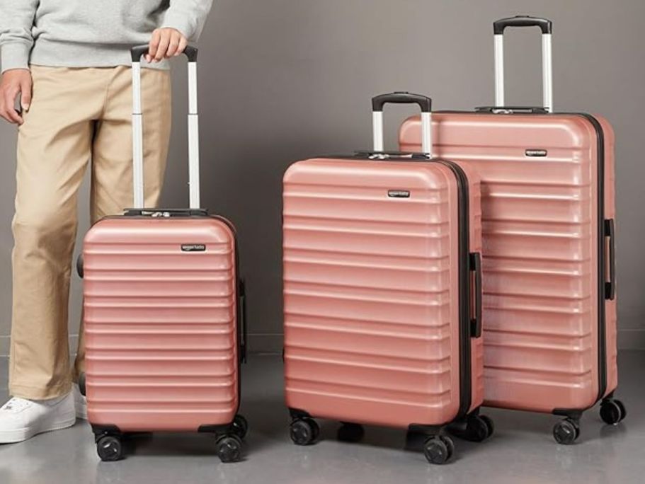 Amazon Basics 3-Piece Luggage Set JUST $95.55 Shipped – Lowest Price EVER!