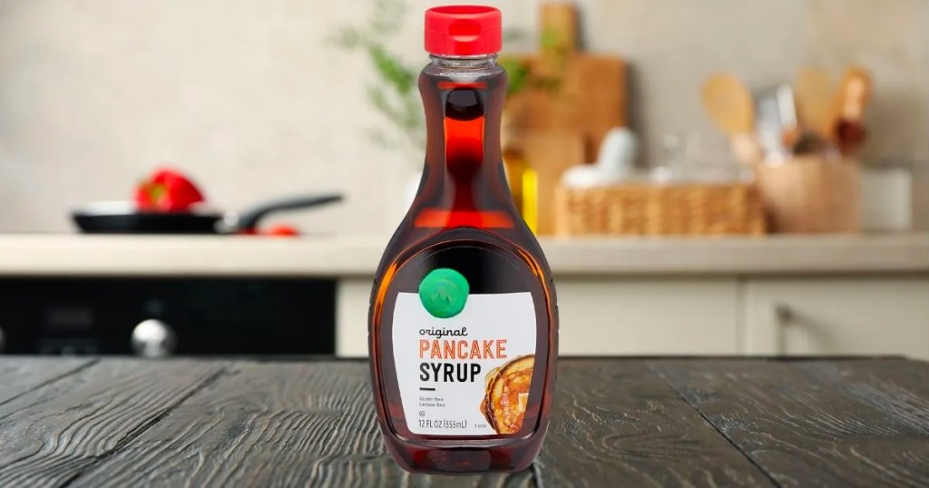 Amazon Fresh Pancake Syrup 12oz Bottle