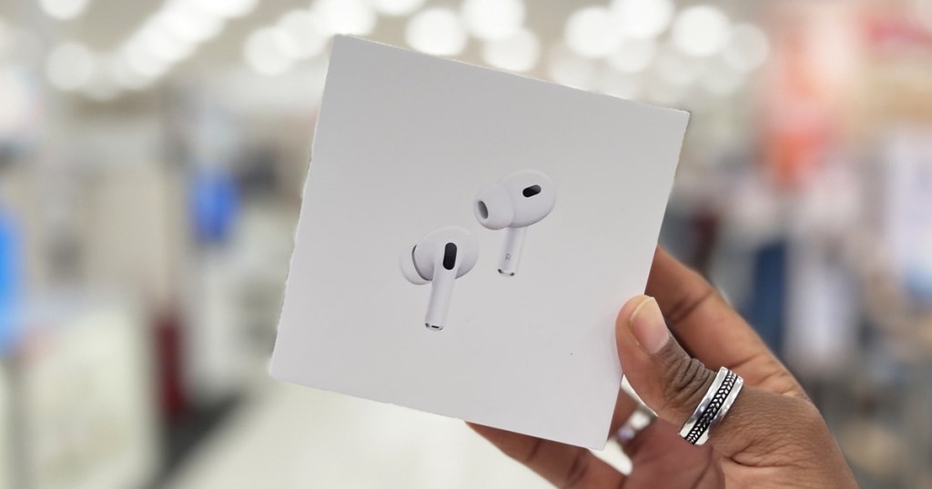 hand holding box for Apple AirPods Pro 2nd Gen