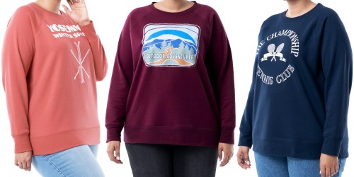 Up to 75% Off Athletic Works Clothing on Walmart.com | Plus Size Sweatshirt ONLY $5