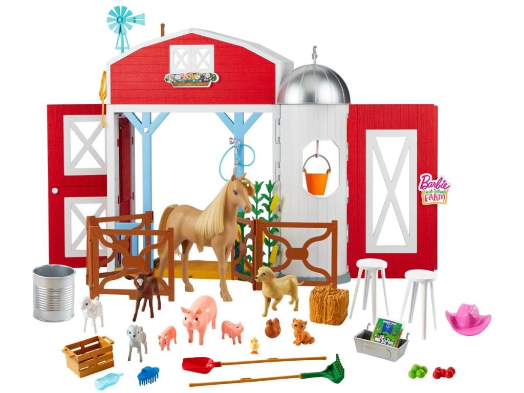 Barbie-Sweet-Orchard-Farm- مجموعة لعب Barbie Sweet Orchard Farm مقابل 25 دولارًا فقط في Walmart.com (54 دولارًا عاديًا)