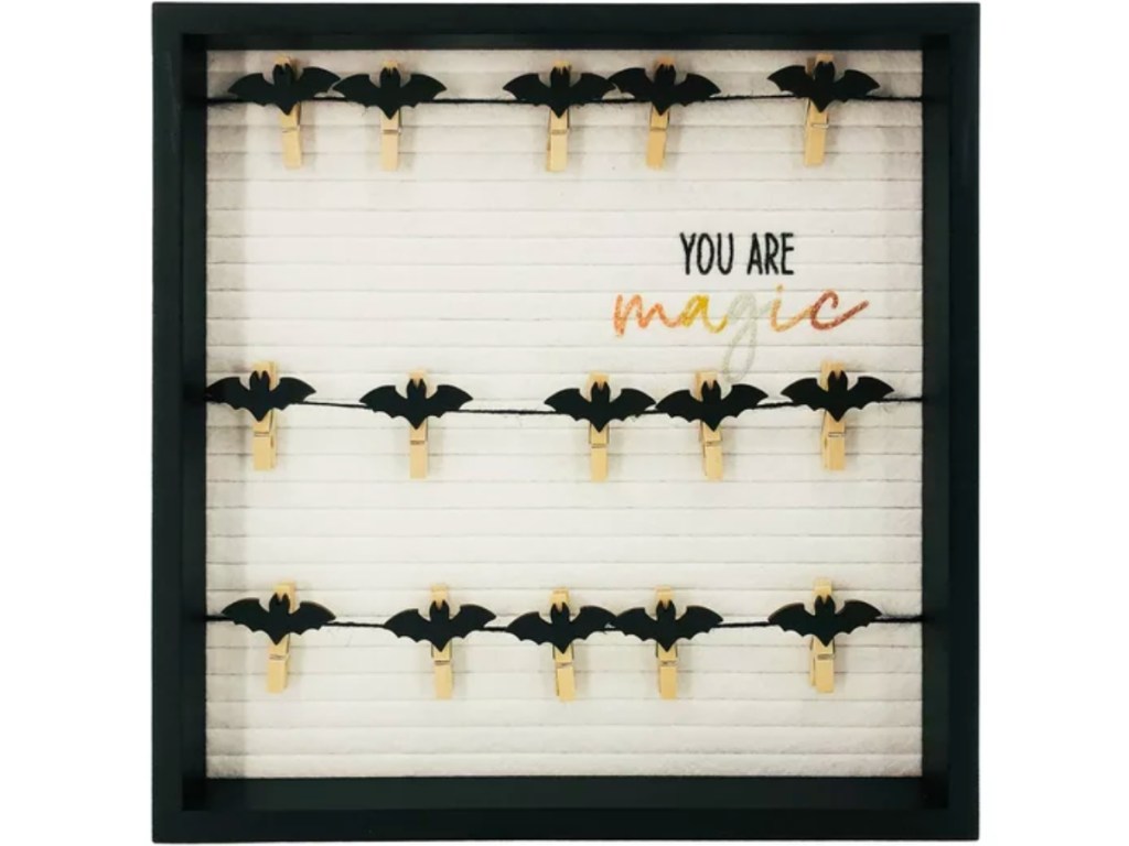 Way to Celebrate Halloween Bat Photo Clips 5.5" Table Decoration