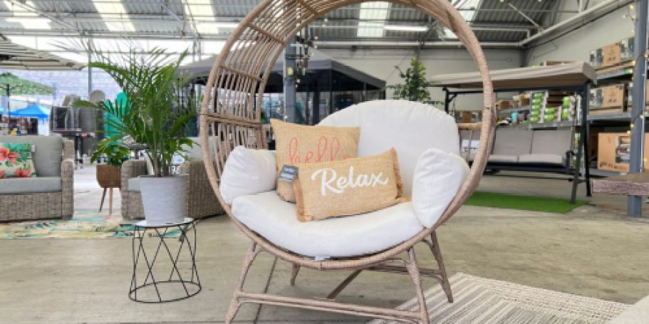 Walmart Patio Furniture Clearance Sale | Wicker Egg Chair Only $117 Shipped (Reg. $247)