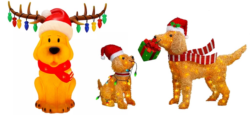 dog outdoor christmas decorations