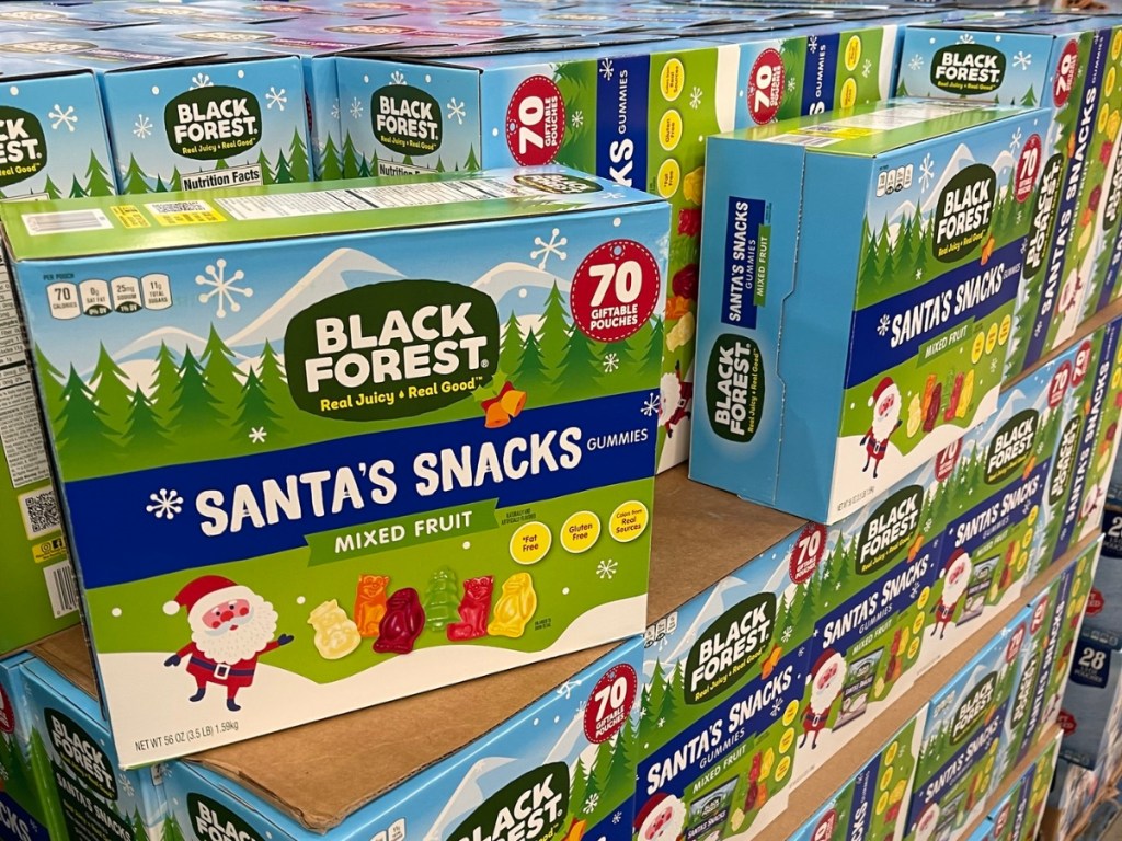 Black Forest Santa Snacks Gummies Box 70-Count
