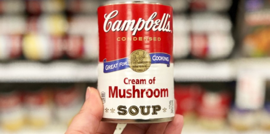 Campbell’s Fat Free Cream of Mushroom Soup ONLY 60¢ Shipped on Amazon