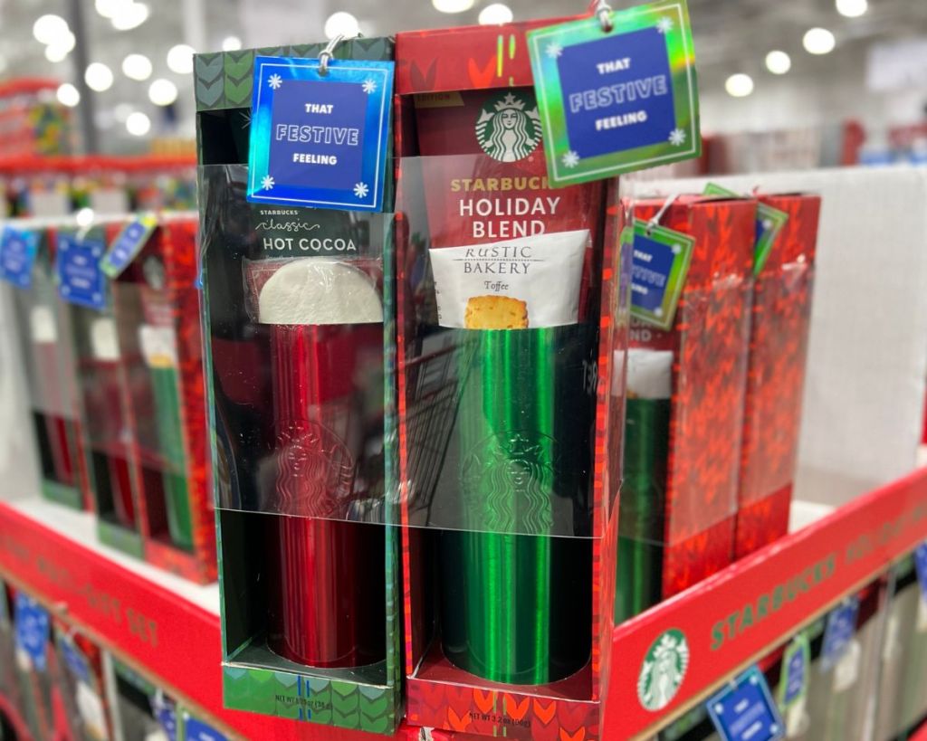 Starbucks Holiday 2Piece Tumbler Set w/ Coffee, Hot Cocoa