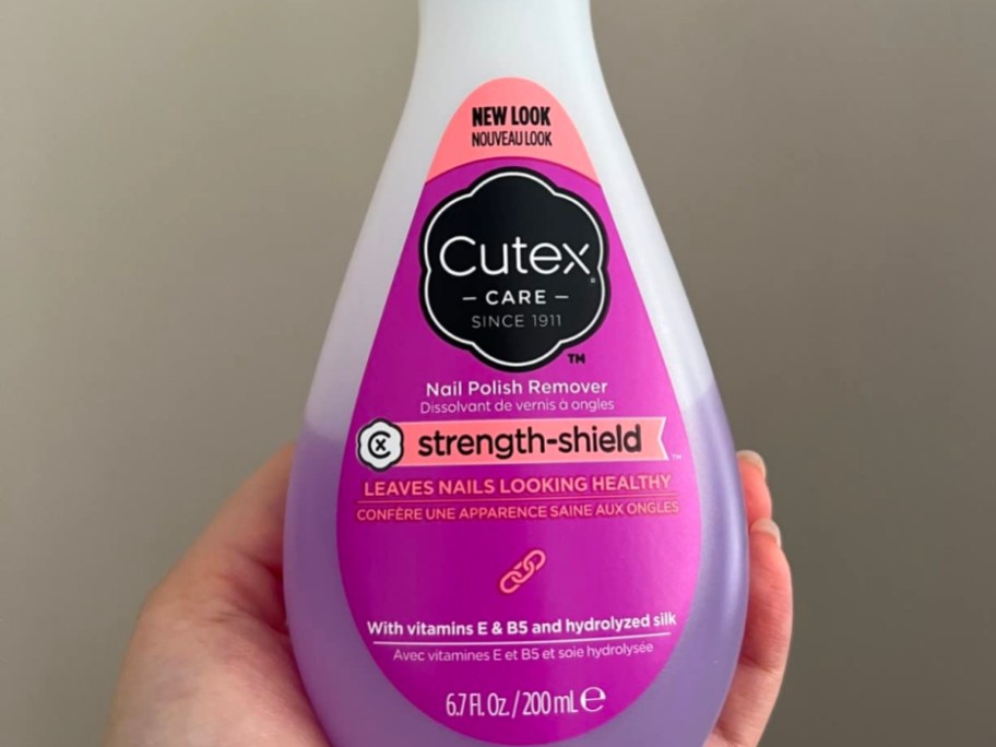 Cutex Strength Shield Nail Polish Remover 6.76oz Bottle