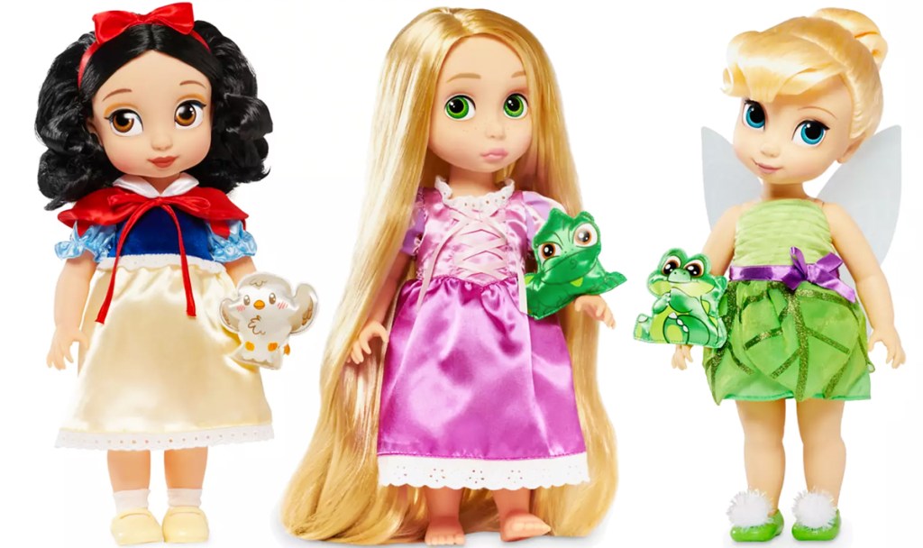 three disney princess Disney Animators' Dolls