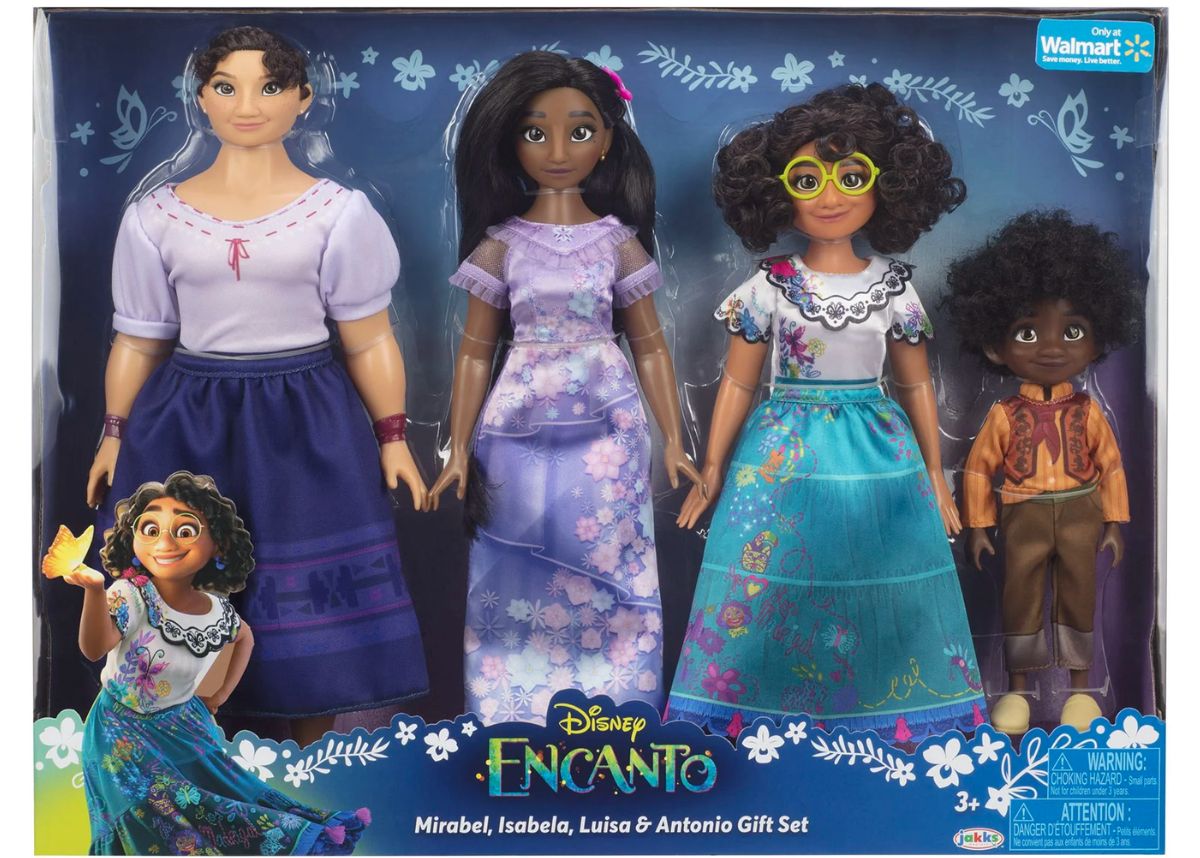 Disney Encanto Mirabel, Isabela, Luisa & Antonio Fashion Doll Gift Set stock image