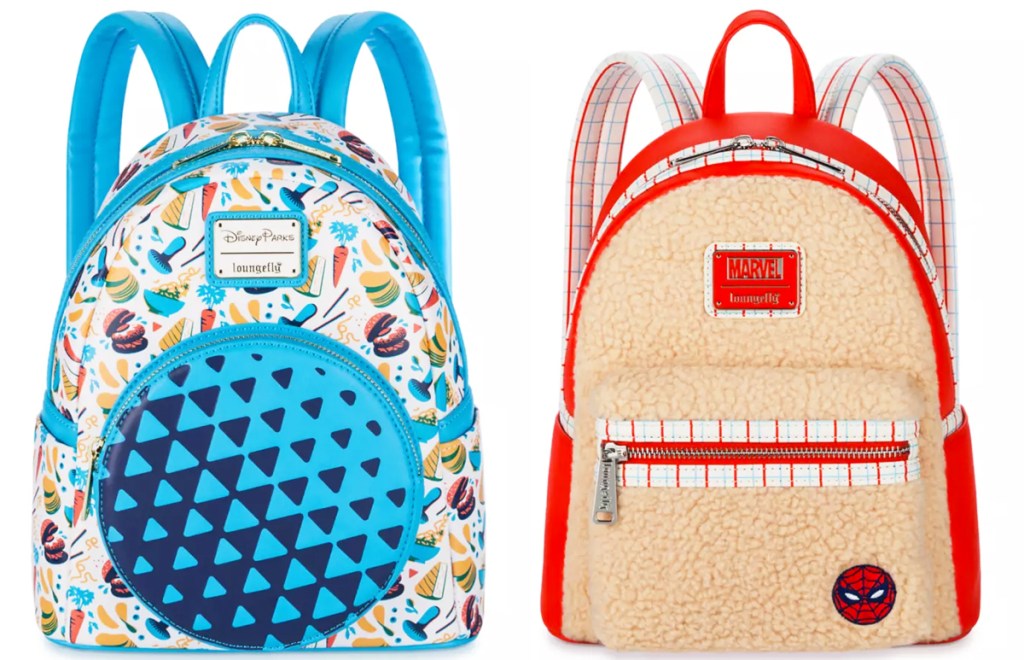 EPCOT International Food & Wine Festival and sherpa Spider-Man backpacks