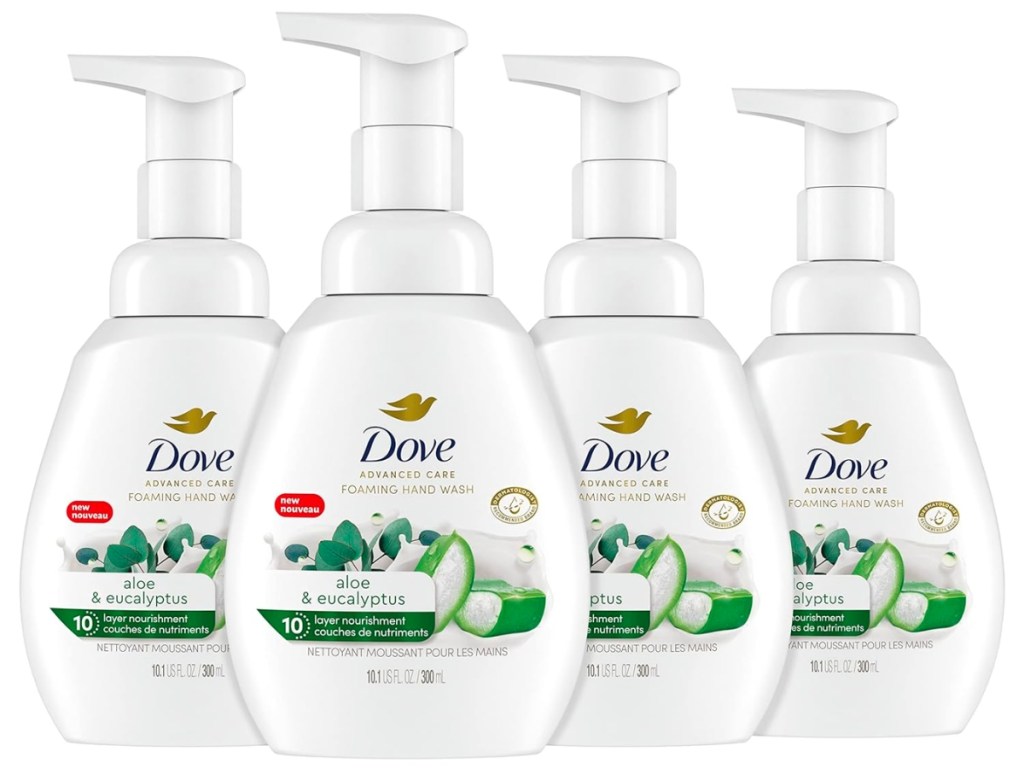 Dove Foaming Hand Wash Aloe & Eucalyptus 4-Pack