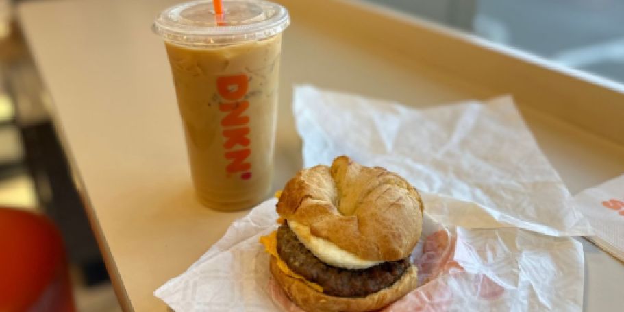 Dunkin’ Medium Coffee & Classic Breakfast Sandwich JUST $5