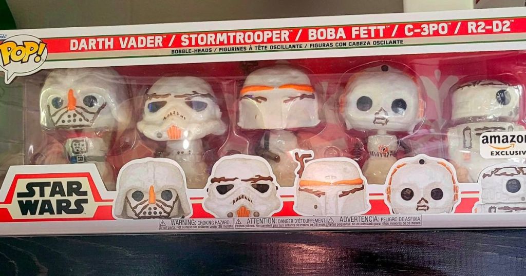 image of box of Funko Pop! Star Wars Holiday Snowman 5 Pack
