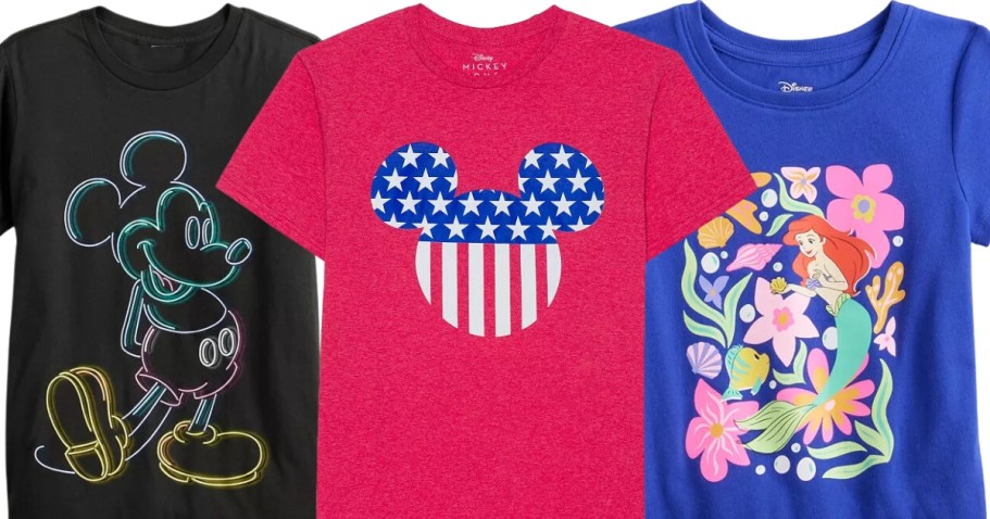 Disney Graphic Tees from $4 on Kohls.com