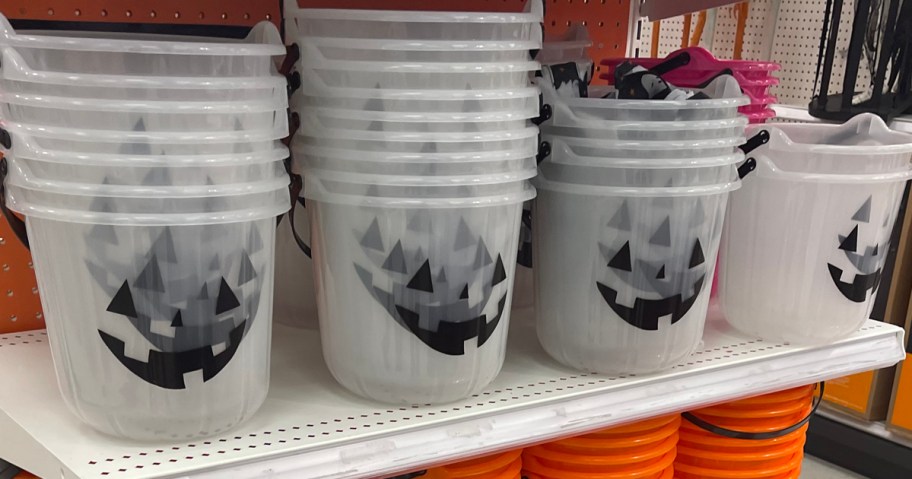 Halloween Glow-in-the-Dark Buckets