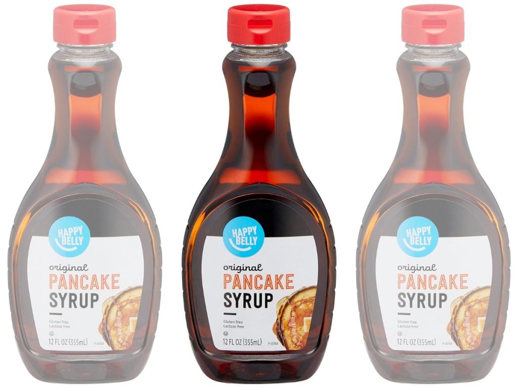 happy belly pancake syrup bottles