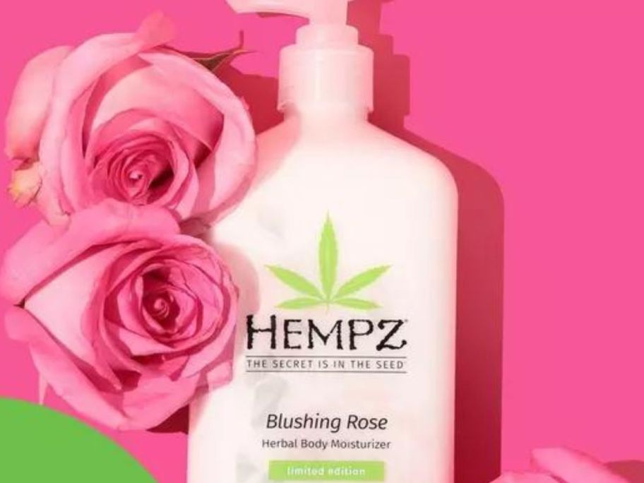A Hempz Limited Edition Blushing Rose Moisturizer