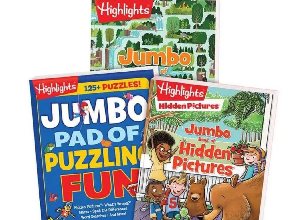 3 Highlights Jumbo Puzzles Books