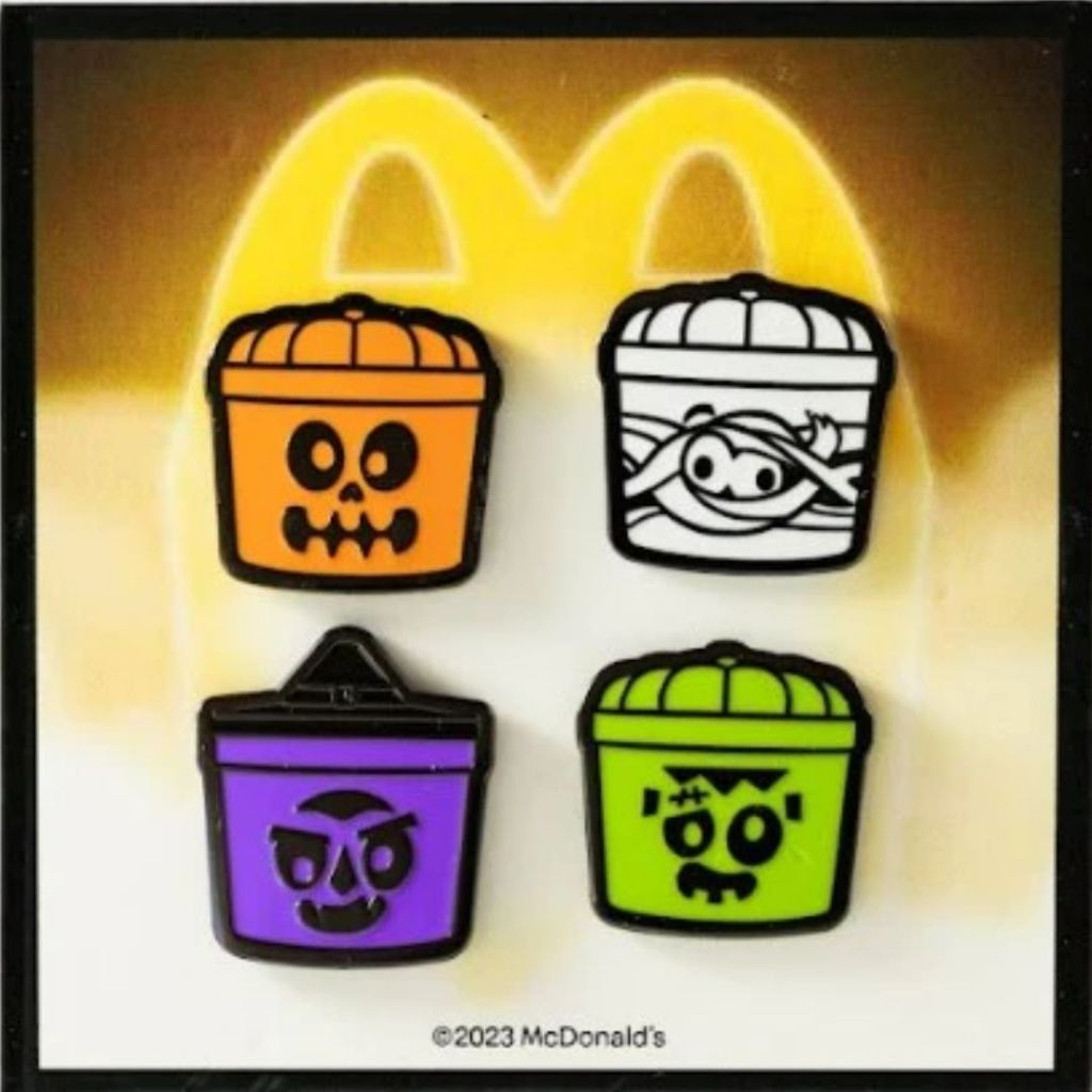 McBoo Boo Bucket Pin Set McDonalds