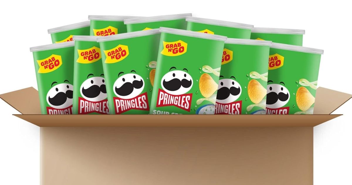 Pringles Sour Cream & Onion Grab ‘N Go 12-Pack Only $8.56 Shipped for Amazon Prime Members