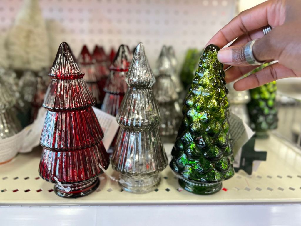 Light Up Glass Christmas Trees at Target