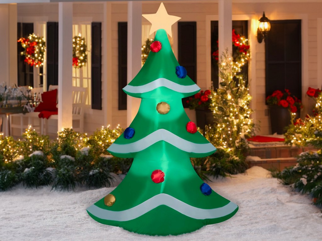 Holiday Time Airblown Inflatable 7 Foot Christmas Tree
