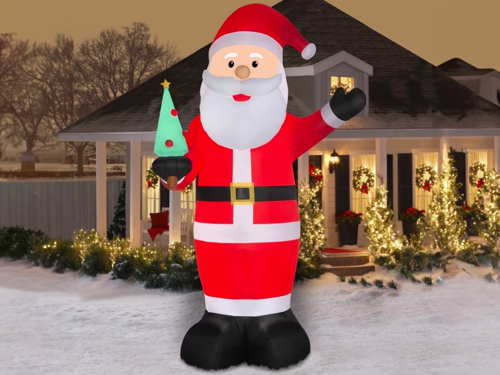 Holiday Time Airblown Inflatables 14 ft Christmas Santa Claus