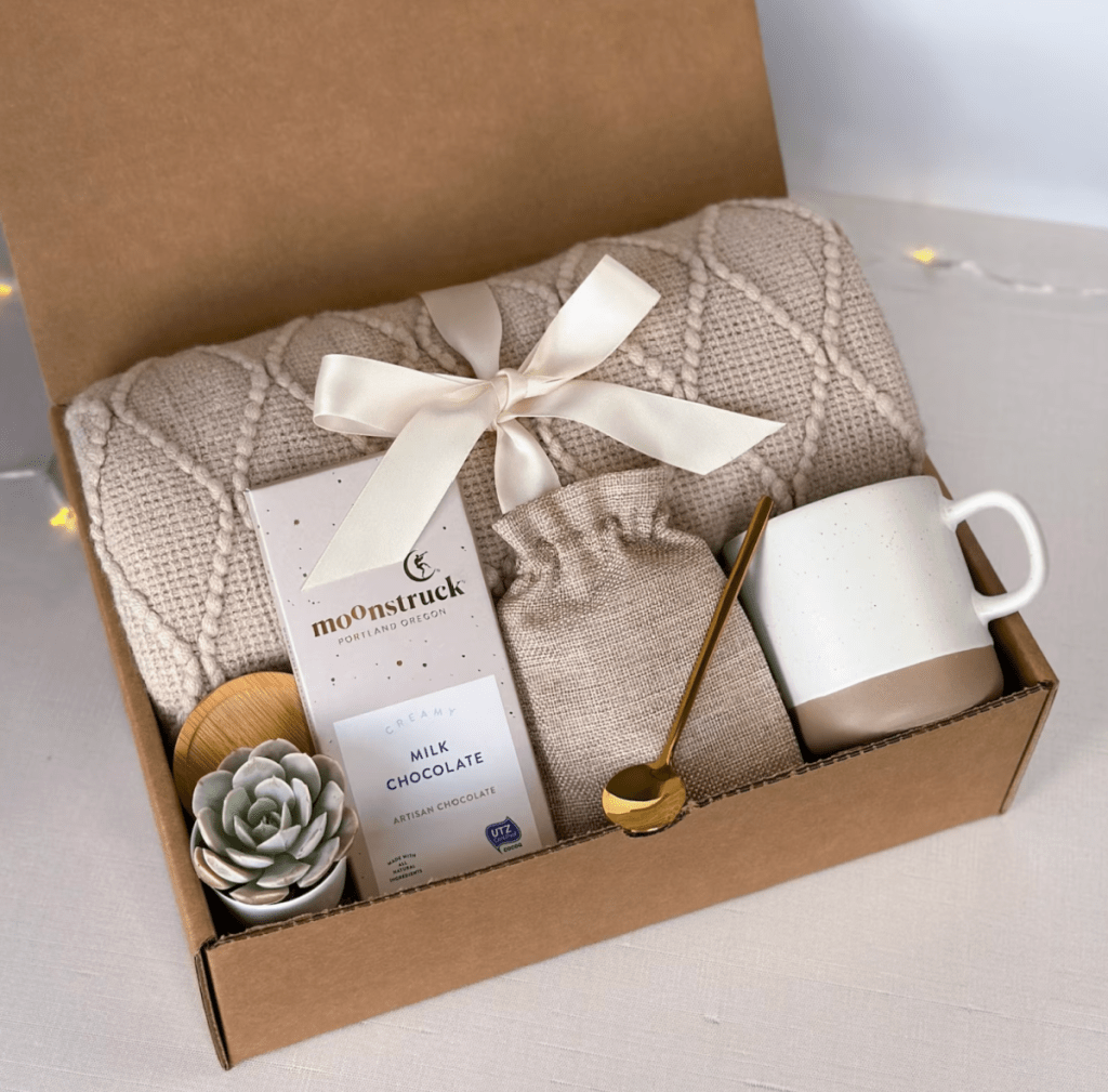 Hygge Gift Box With Blanket From Etsy shop kismetbyme