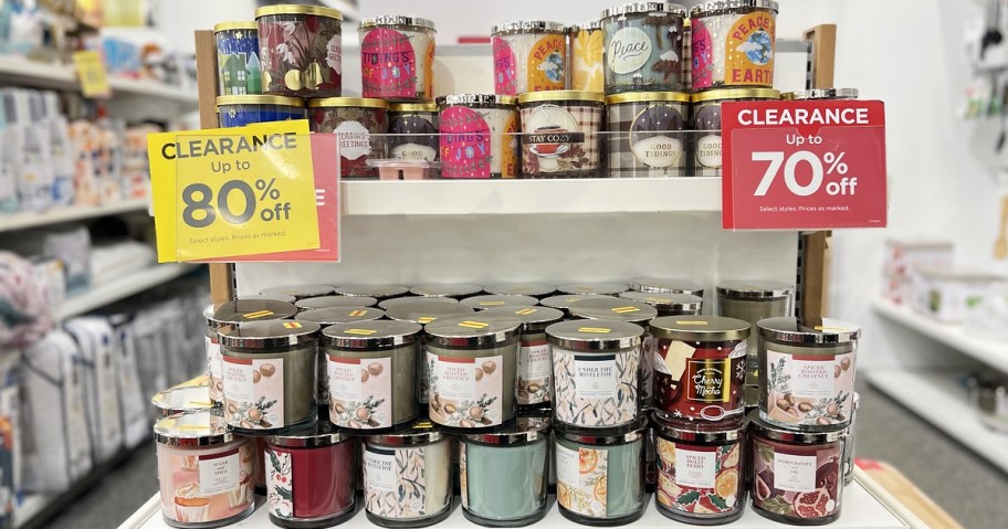 candles on clearance at kohl's