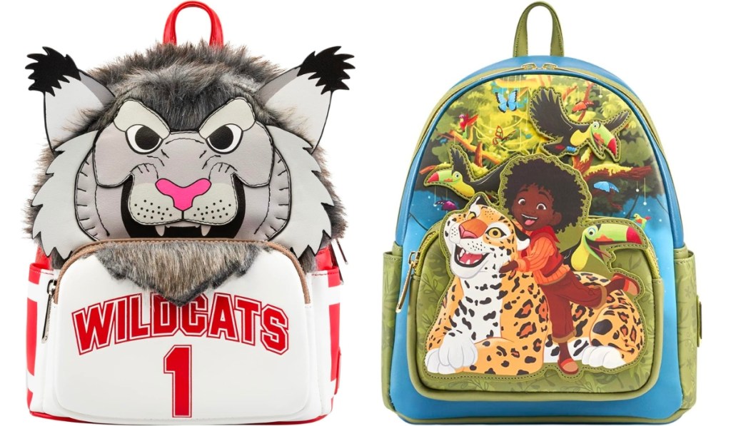 loungefly disney high school musical and encanto backpacks