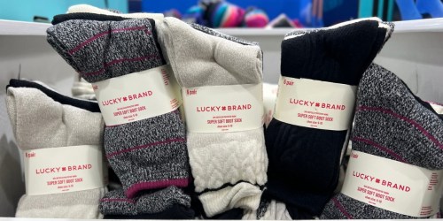 Lucky Brand Super Soft Boot Socks 6-Pack Only $6.99 at Costco