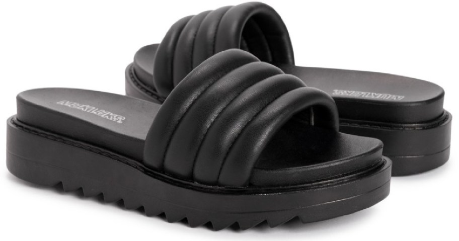 Muk Luks Women's Sun Catcher Sandals in black