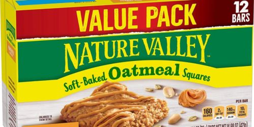 Nature Valley Soft-Baked Oatmeal Squares 12-Count Box Only $3.55 Shipped on Amazon