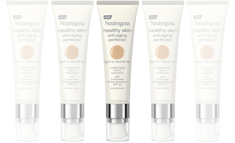 a tube of Neutrogena Healthy Skin Anti-Aging Perfector