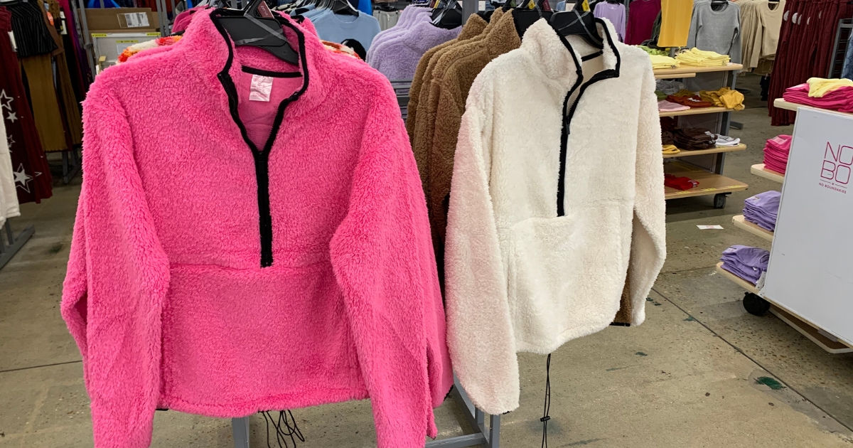 Walmart sherpa clearance pullover $10