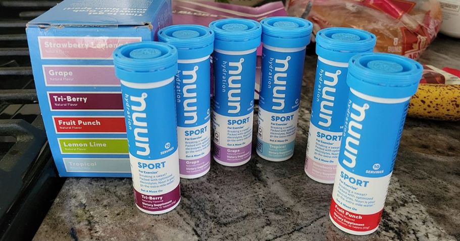 Nuun Sport Electrolyte Tablets 6-Count Variety Pack Just $19.50 on Amazon (Reg. $45) & More