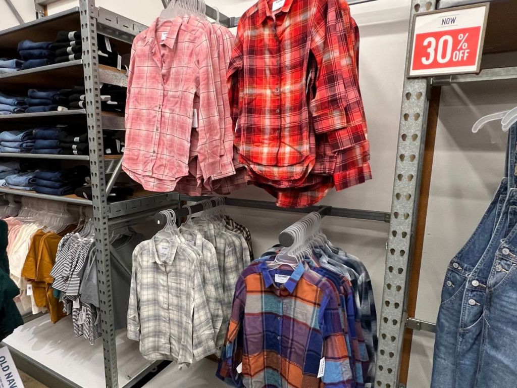Girls Flannel Shirts at Old Navy