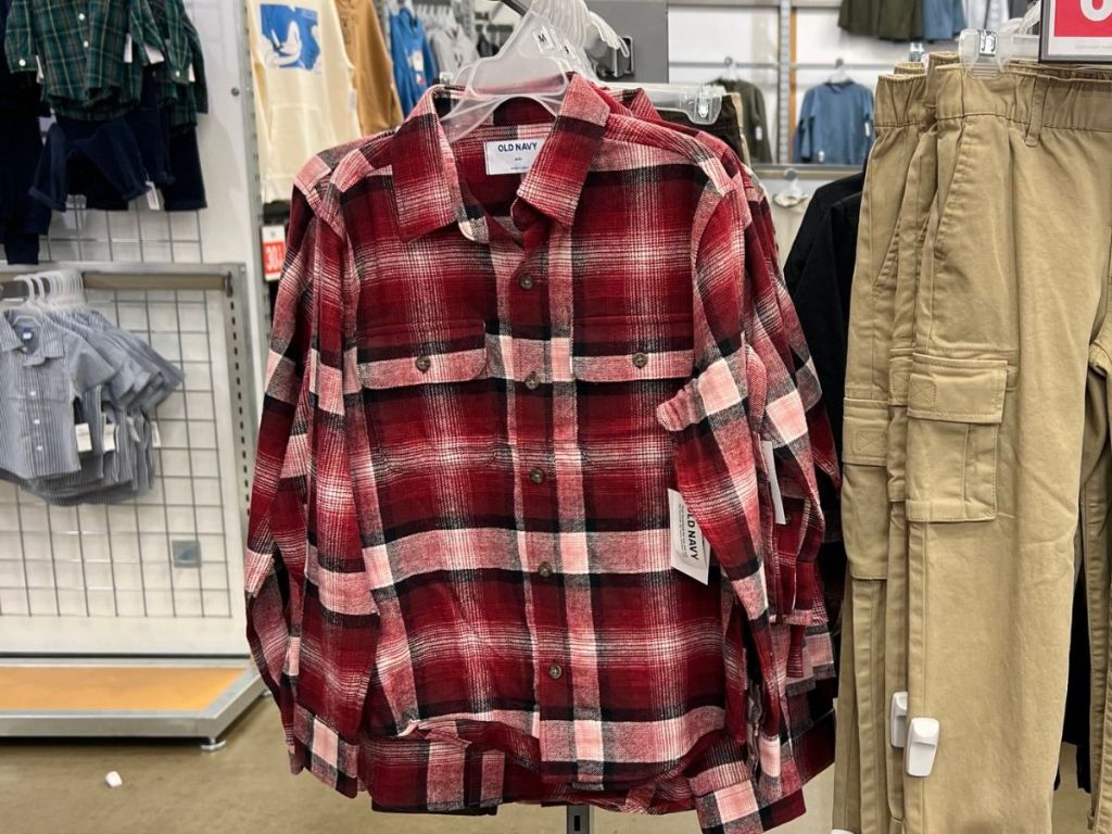 Boys Flannel SHirts at Old Navy