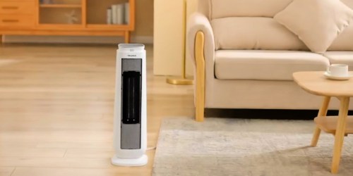 Ceramic Tower Heater w/ Remote Only $54.99 Shipped on Amazon | Heats Up in Just 3 Seconds!