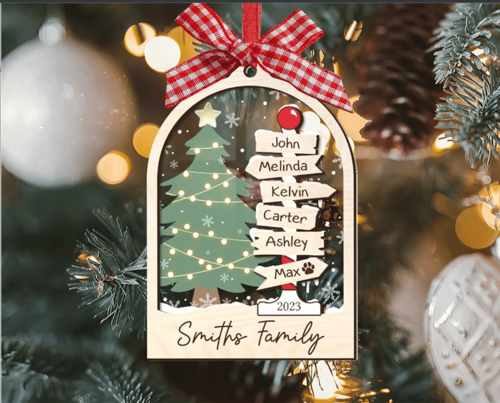 Personalized Christmas Ornament From Etsy
