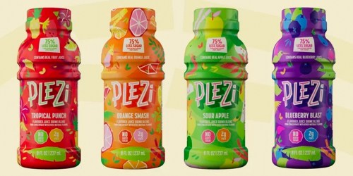 PLEZi Juice Drink 4-Packs ONLY $1.28 Each After Walmart Rewards | Healthier Drinks for Kids!