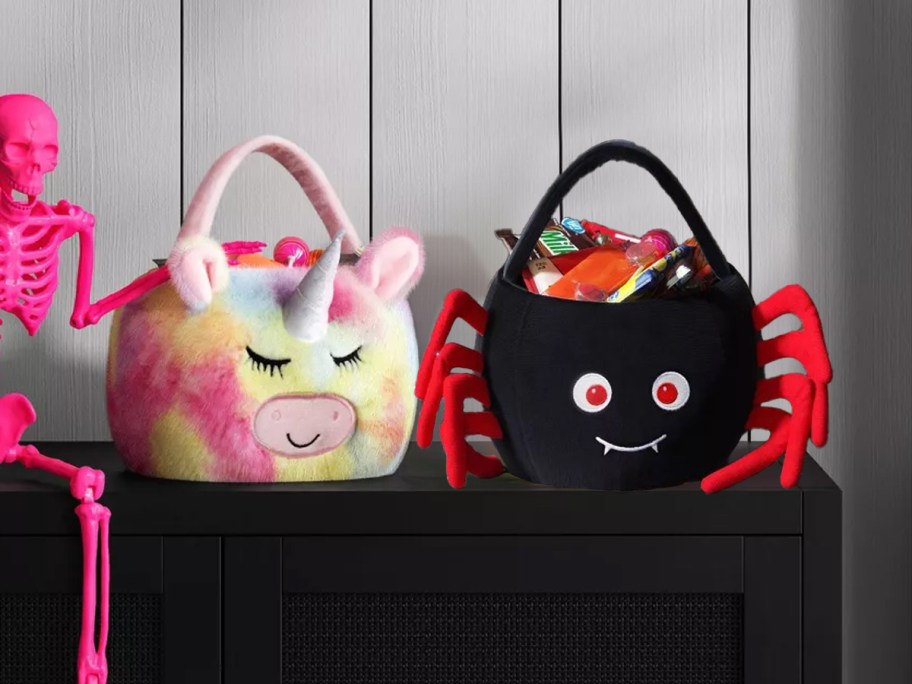 Plush Halloween Buckets