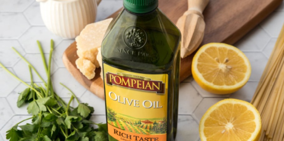Pompeian Olive Oil 48oz Bottle Only $9.34 Shipped on Amazon