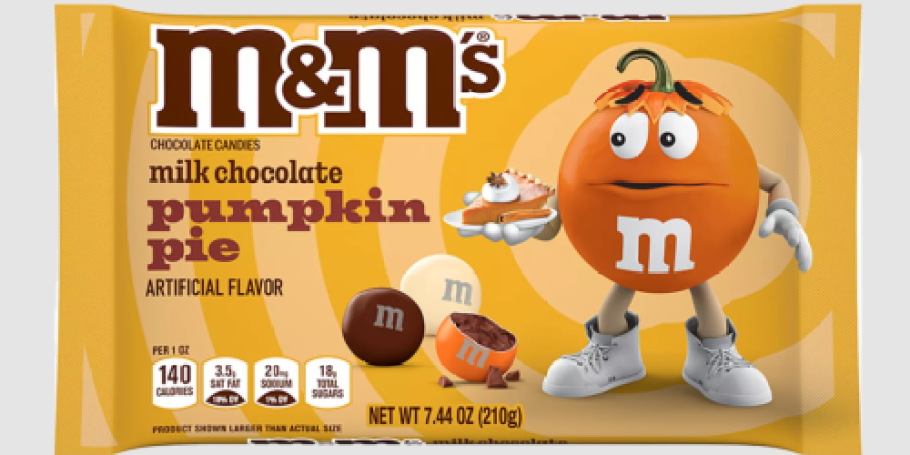 Get Ready: NEW M&M’S Milk Chocolate Pumpkin Pie Candy