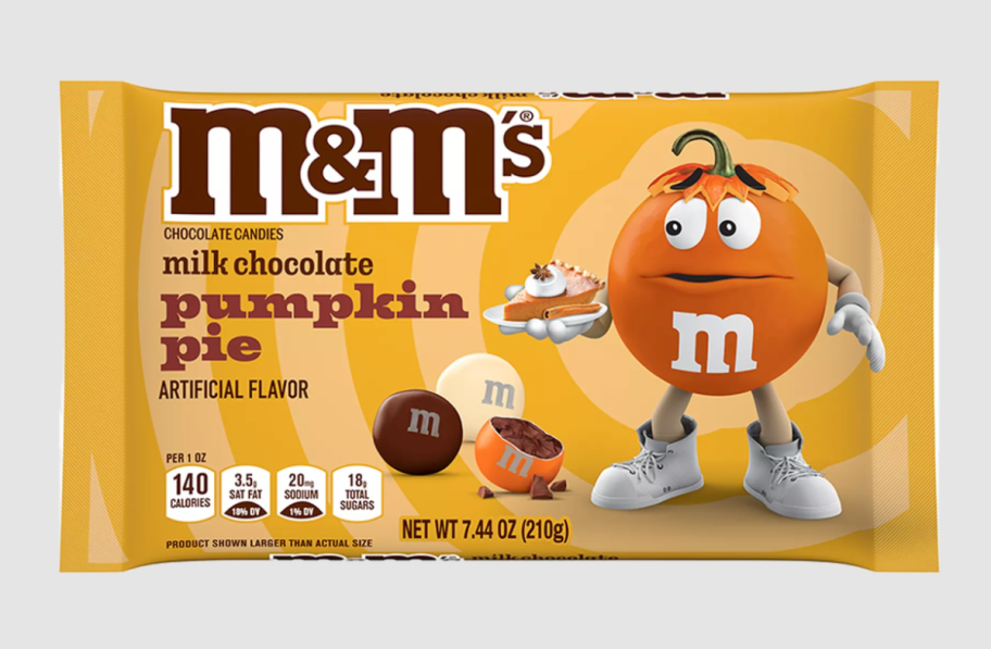 M&M Milk Chocolate Pumpkin Pie Candies