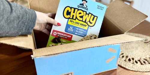 Quaker Chewy Granola Bars 58-Pack Only $11 on Walmart.com