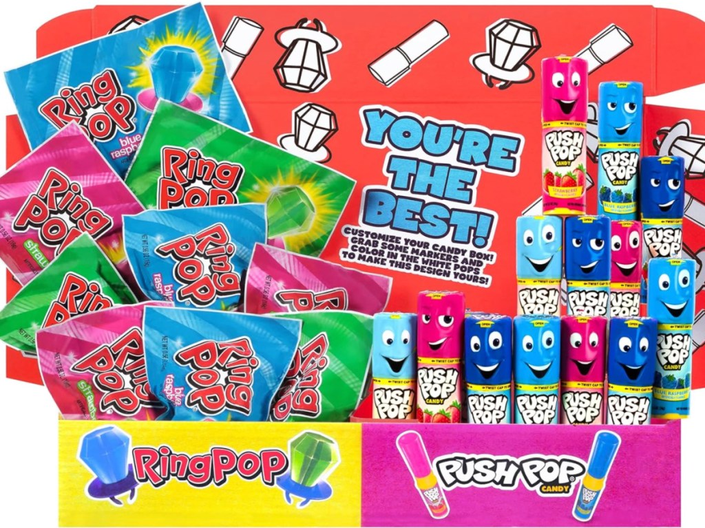 Ring Pop Push Pop 30 Count Candy Box